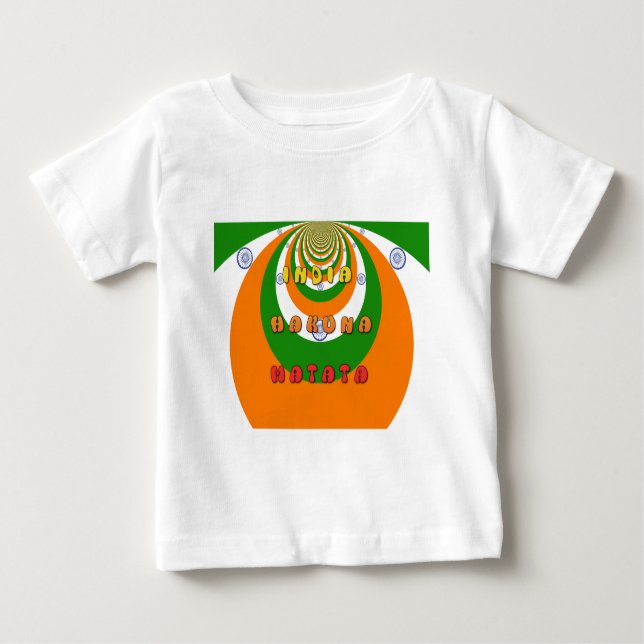 CAMISETA DE BEBÉ INDIA MATATA HAKUNA (Anverso)