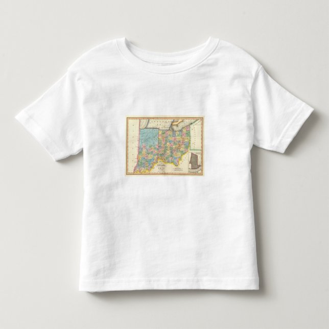 Camiseta De Bebé Indiana, Ohio (Anverso)