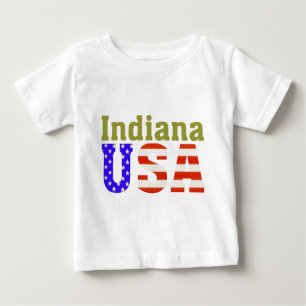 Camiseta De Bebé Indiana USA Aashen alpha