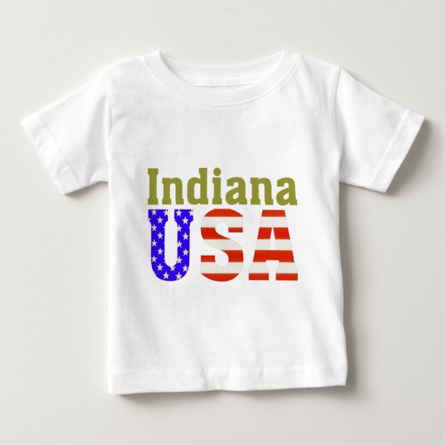 Camiseta De Bebé Indiana USA Aashen alpha (Anverso)