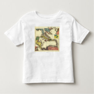 Camiseta De Bebé Indies del oeste de IndiesPanoramic MapWest