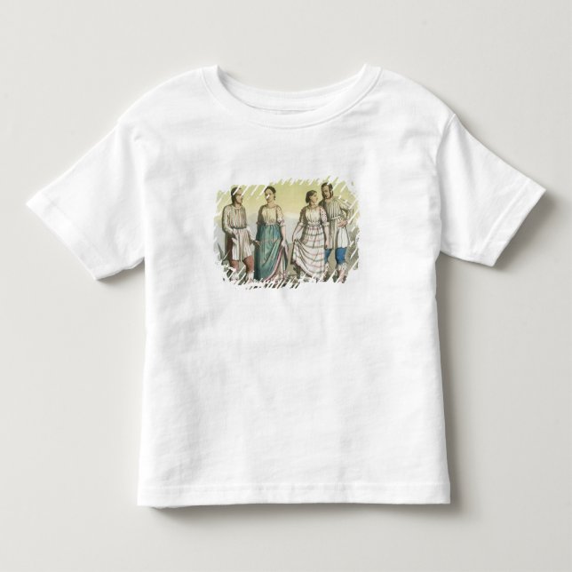 Camiseta De Bebé Indios de Michoacan en el traje tradicional, (Anverso)