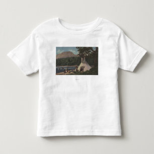 Camiseta De Bebé Indios del noroeste - la tierra del azul de cielo