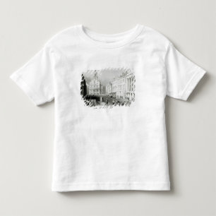 Camiseta De Bebé Indique la calle, Boston, grabada por S.Lacey