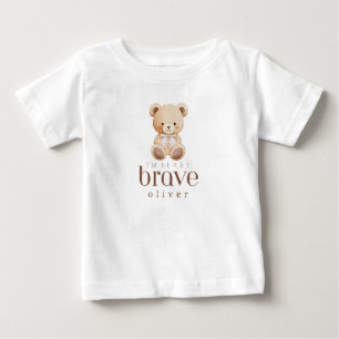 Camiseta De Bebé infancia con cáncer muy valiente nombre personaliz