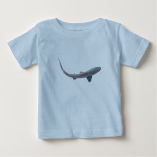 Camiseta de bebé infantil de tiburón perro