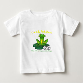 Camiseta De Bebé Infant's Frog on a Lily Pad White T-Shirt