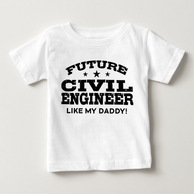 Camiseta De Bebé Ingeniero Civil Futuro (Anverso)