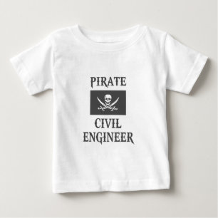 Camiseta De Bebé Ingeniero Civil Pirata