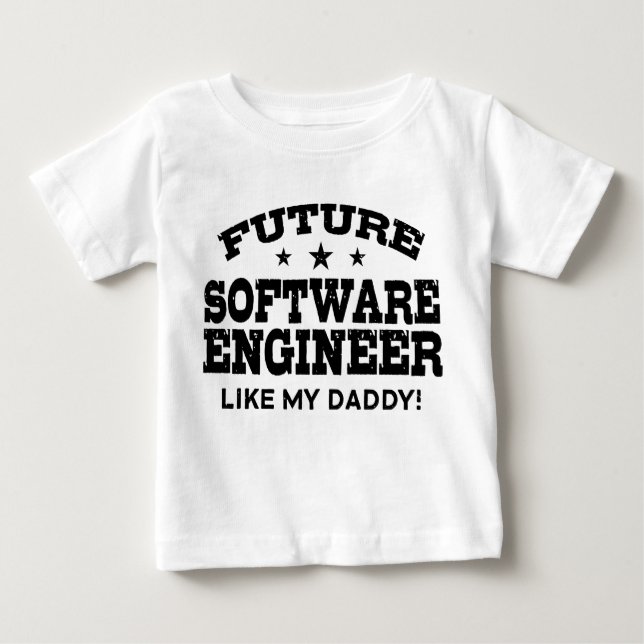 Camiseta De Bebé Ingeniero de software futuro (Anverso)