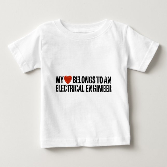 Camiseta De Bebé Ingeniero eléctrico (Anverso)