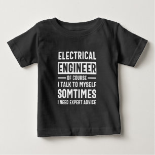 Camiseta De Bebé Ingeniero eléctrico