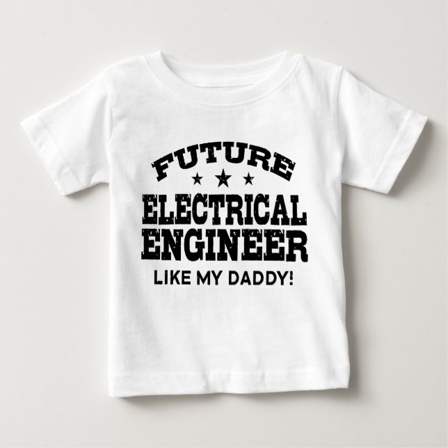 Camiseta De Bebé Ingeniero eléctrico futuro (Anverso)