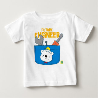Camiseta De Bebé Ingeniero futuro 2 oso lindo para el bebé