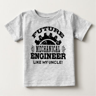 Camiseta De Bebé Ingeniero Mecánico Futuro Como Mi Tío