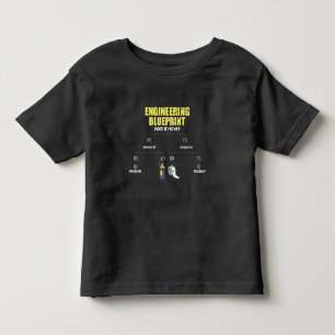 Camiseta De Bebé Ingenieros de cinta de documentos de diseño