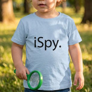 Camiseta De Bebé Ingenioso chiste tecnológico i Spy Tipografía simp