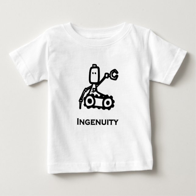 Camiseta De Bebé Ingenuidad de bot ingeniero (Anverso)