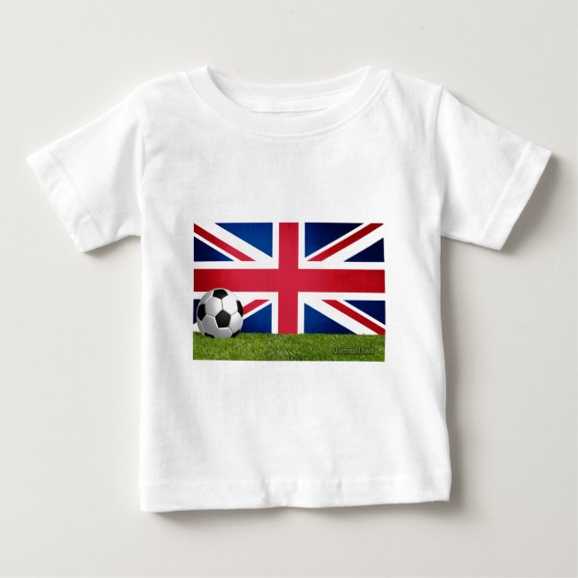 Camiseta De Bebé Inglaterra Futbol - fútbol (Anverso)