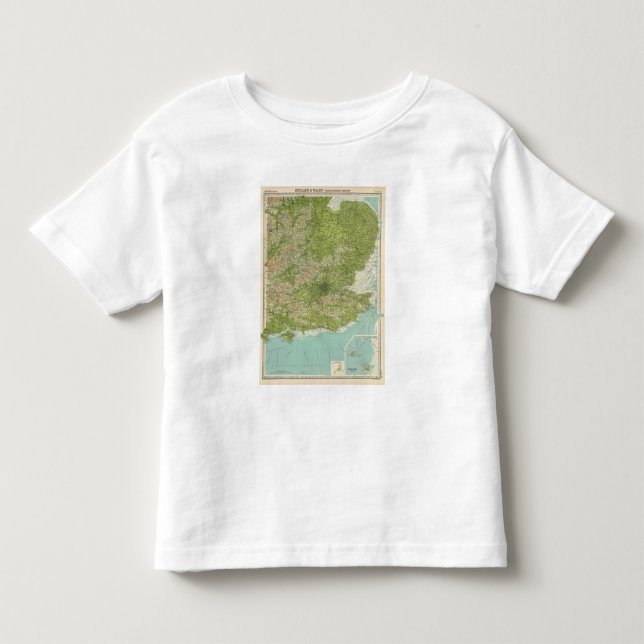 Camiseta De Bebé Inglaterra y País de Gales (Anverso)