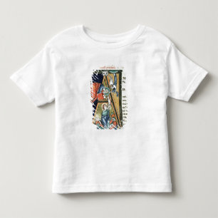 Camiseta De Bebé Inicial "A" de Historiated que representa a Daniel