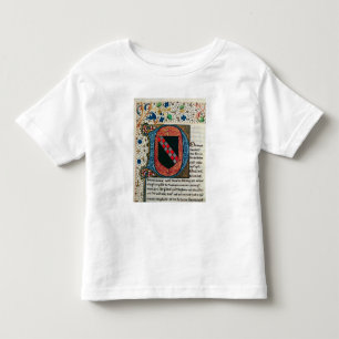 Camiseta De Bebé Inicial "D" de Historiated que representa el