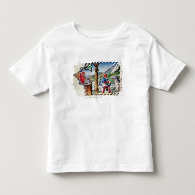 Camiseta De Bebé Inicial 'L de Historiated (Anverso)