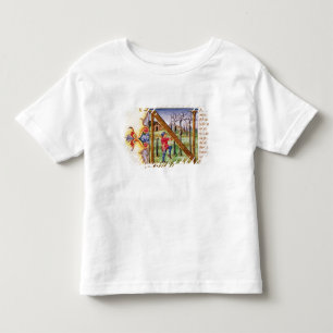 Camiseta De Bebé Inicial 'N de Historiated