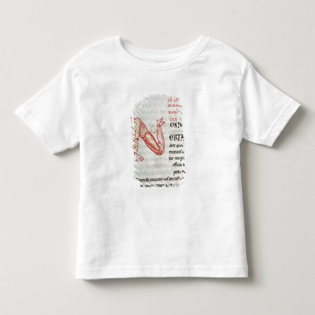Camiseta De Bebé Inicial 'N de Historiated (Anverso)