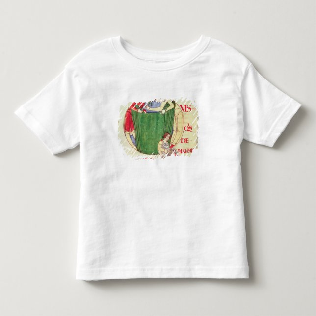 Camiseta De Bebé Inicial "Q" de Historiated que representa a (Anverso)