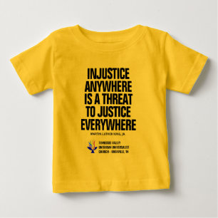 Camiseta De Bebé Injusticia / justicia Tellow