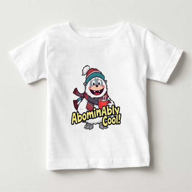 Camiseta De Bebé Inominable Guay Winter Yeti Design (Anverso)