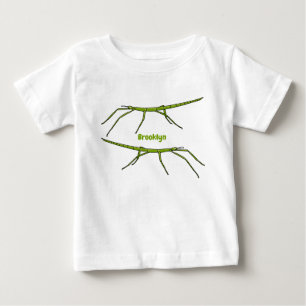 Camiseta De Bebé Insectos de palos verdes con caras felices persona