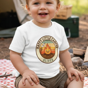 Camiseta De Bebé Insignia de Feliz Pequeño Campista
