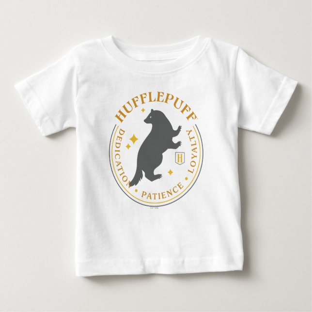 Camiseta De Bebé Insígnia de Orgullo de la Casa HUFFLEPUFF™ Tejón (Anverso)