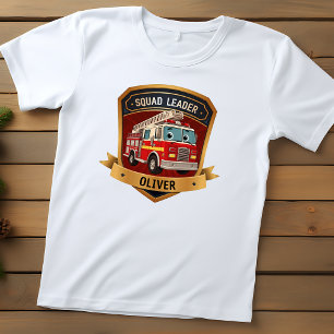 Camiseta De Bebé Insígnia Personalizada de Bombero Adorable