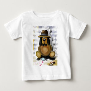 Camiseta De Bebé Inspector Dog Funny Baby T-Shirt