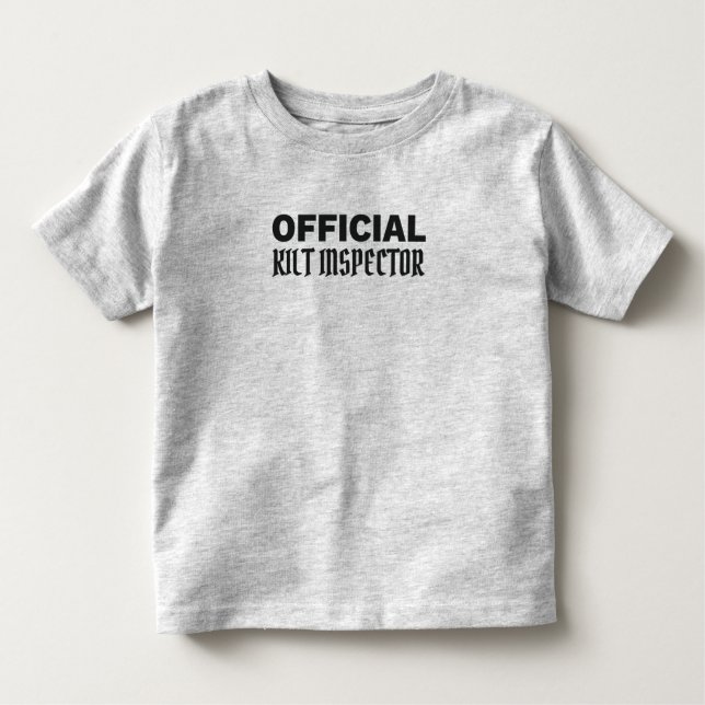 Camiseta De Bebé Inspector oficial de matanza del Orgullo escocés (Anverso)