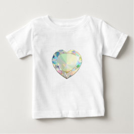 Camiseta De Bebé Inspiración del corazón de los diamantes