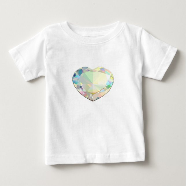 Camiseta De Bebé Inspiración del corazón de los diamantes (Anverso)