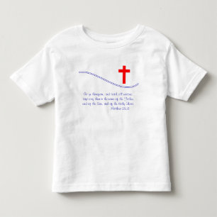 Camiseta De Bebé Inspirado en la Bandera Cristiana