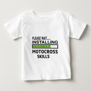Camiseta De Bebé Instalación de habilidades del motocrós