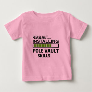 Camiseta De Bebé Instalación de habilidades del salto con pértiga