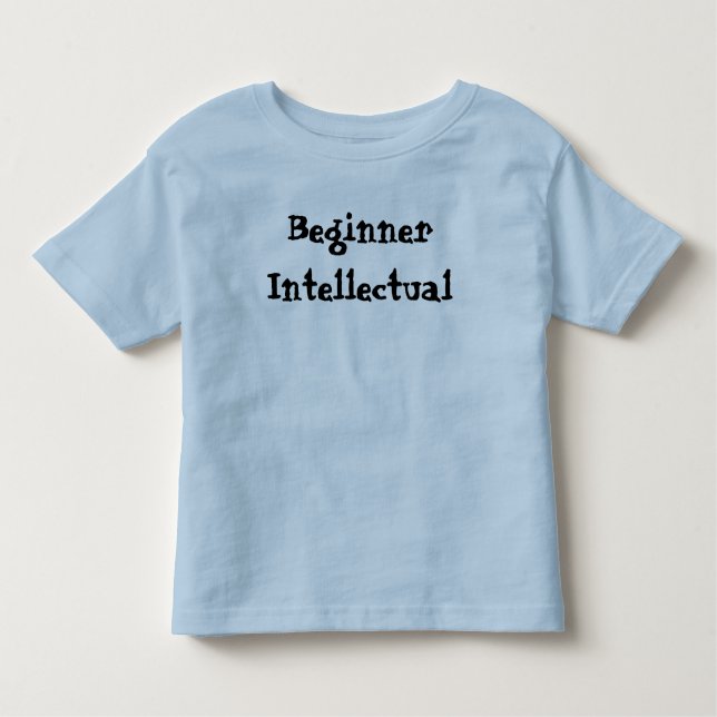 Camiseta De Bebé Intelectual principiante divertido (Anverso)