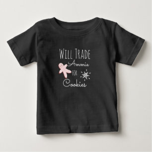 Camiseta De Bebé Intercambiaré Navidad Por Galletas Nombre