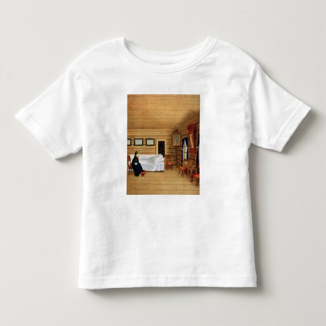 Camiseta De Bebé Interior con una mujer sentada (Anverso)