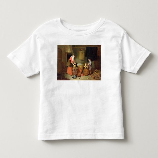 Camiseta De Bebé Interior de cocina, siglo XVII (Anverso)