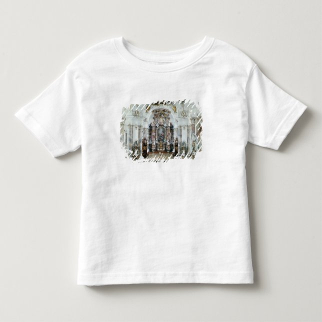 Camiseta De Bebé Interior de la iglesia benedictina de la abadía (Anverso)