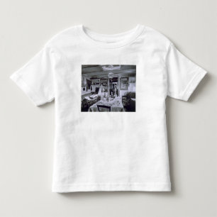 Camiseta De Bebé Interior de un barco del Nilo (foto del b&w)