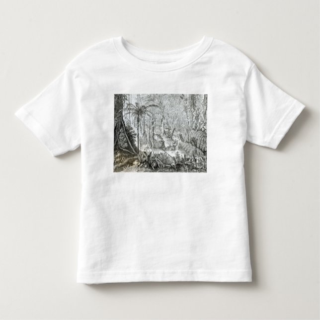 Camiseta De Bebé Interior de un bosque primitivo en los Amazonas (Anverso)
